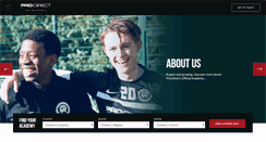 Desktop Screenshot of prodirectsocceracademy.com